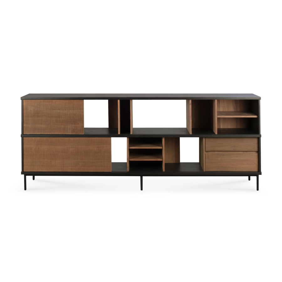 Ethnicraft Ethnicraft Teak Oscar Sideboard Natural/Black Wholesale