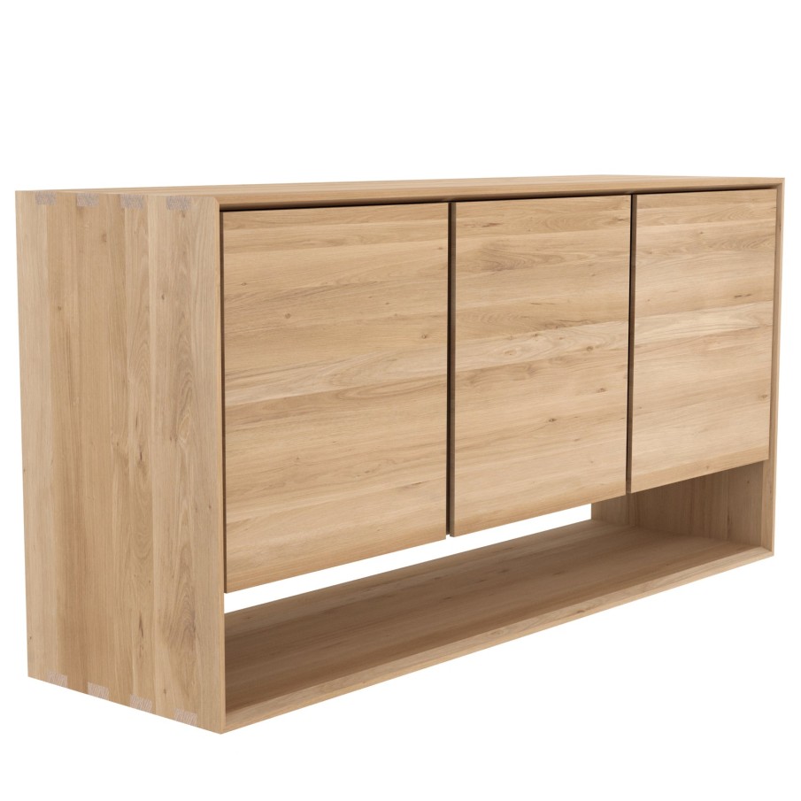 Ethnicraft Ethnicraft Oak Nordic 3 Doors Sideboard Natural Oak Hot